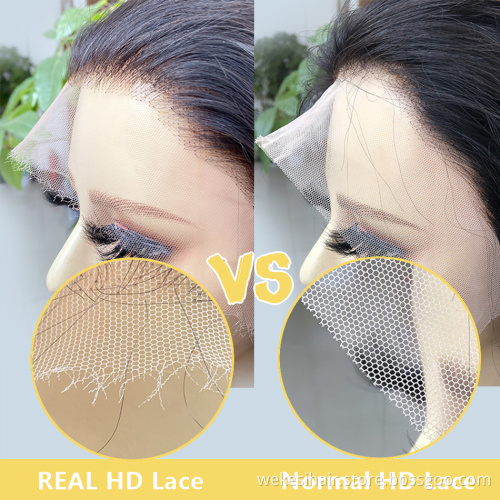 Factory Price Swiss 13X6 Hd Lace Frontal Wig Pre Plucked Brazilian Hair Wig With Black Women 100% Human Hair Wig Lace Front
